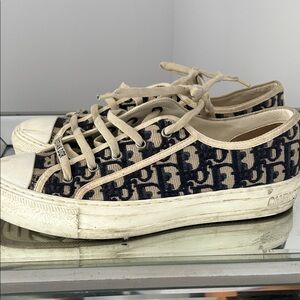 Dior Navy and Cream Women's Sneakers